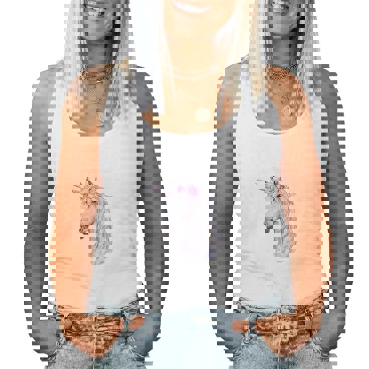 Just A Girl Who Love Para Amantes De Los Caballos Y Las Es De La Manga Larga Camiseta sin mangas para mujer