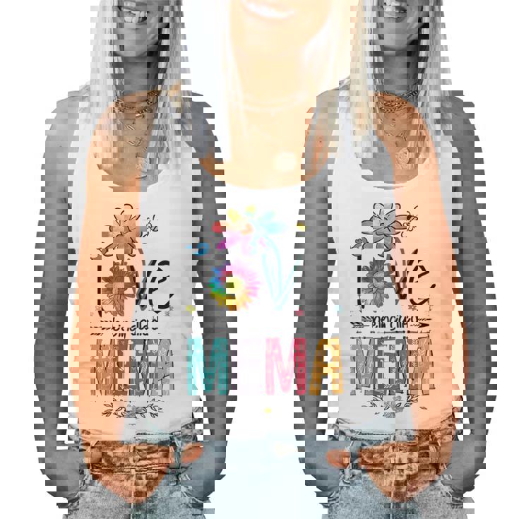 I Love Being Called Mema Daisy Flower Cute Mother's Day Women Tank Top