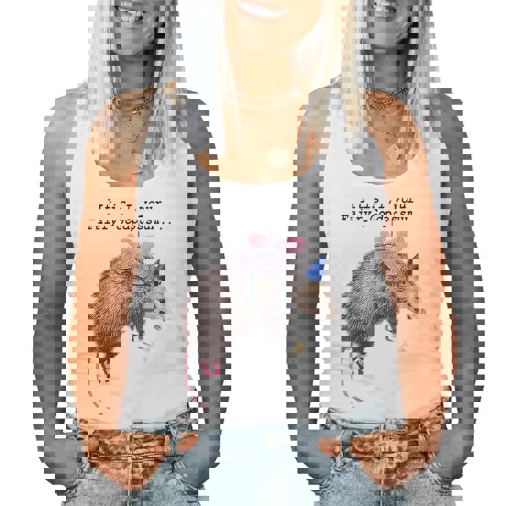 Raccoon 'Trash Panda' Women's Tank Top | Fairy Godpossum Fun