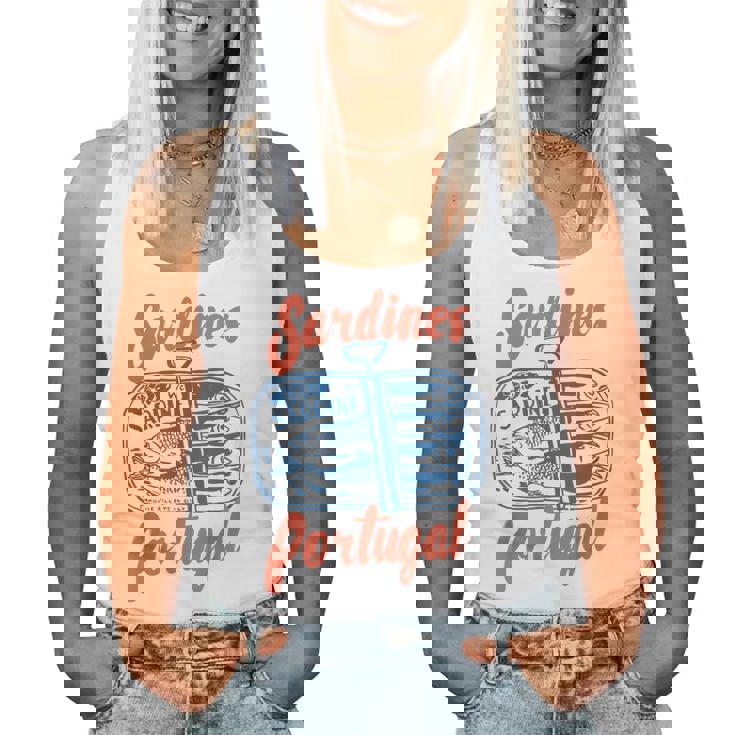 Sardines Tinned Fish Retro Graphic For Women Women Tank Top