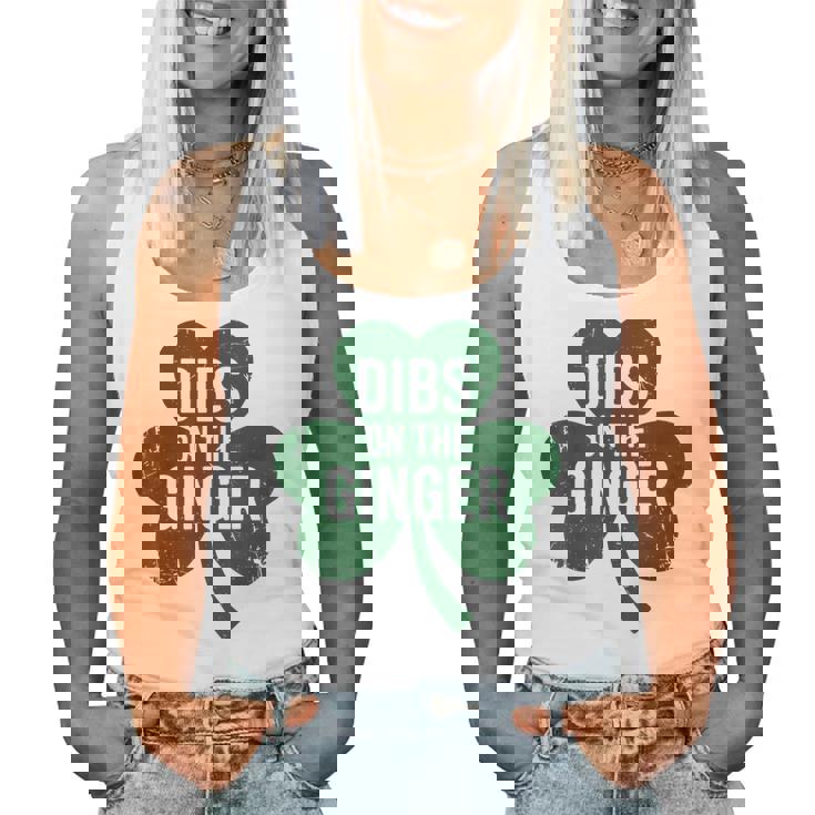 St Patrick Day Dibs On The Ginger Irish Redhead Women Tank Top