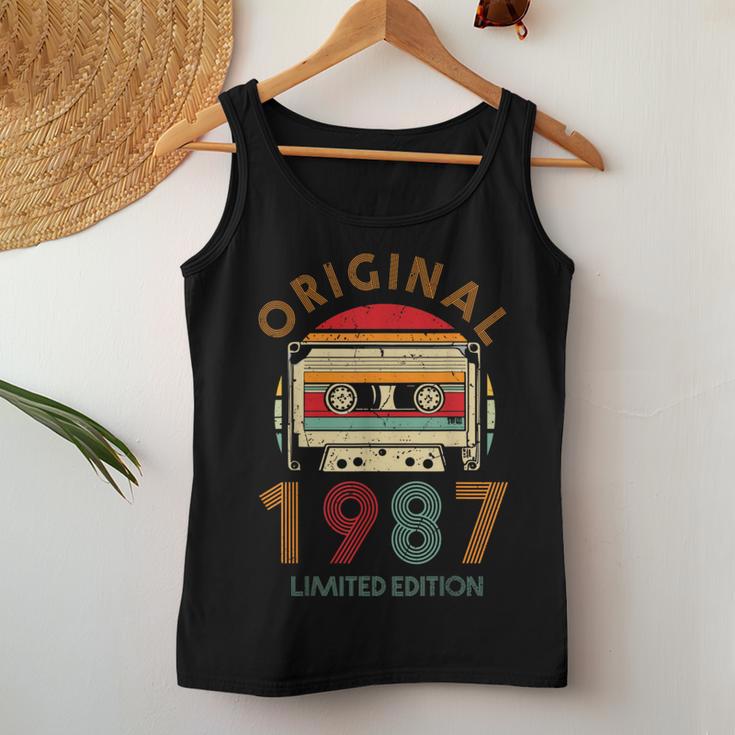 37Th Birthday Original Womenintageintage 1987 Tank Top Frauen Lustige Geschenke