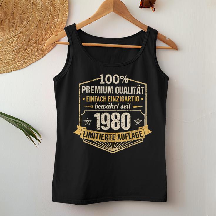 43Th Birthday Man Woman 43 Years 1980 Decorative Tank Top Frauen Lustige Geschenke