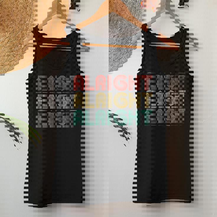 Alright Retro 70'S Distressed Vintage Classic Seventies Women Tank Top Unique Gifts
