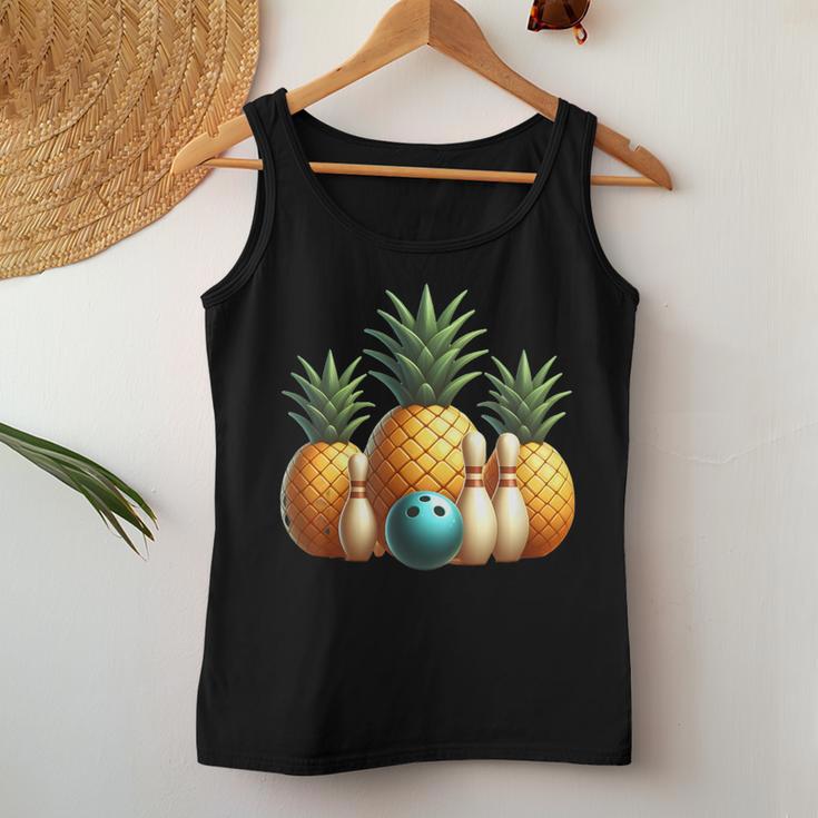 Ananas Bowling Tank Top Frauen Lustige Geschenke