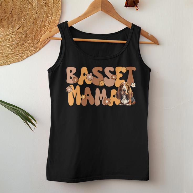 Basset Hound Groovy World's Best Basset Mama Tank Top Frauen Lustige Geschenke