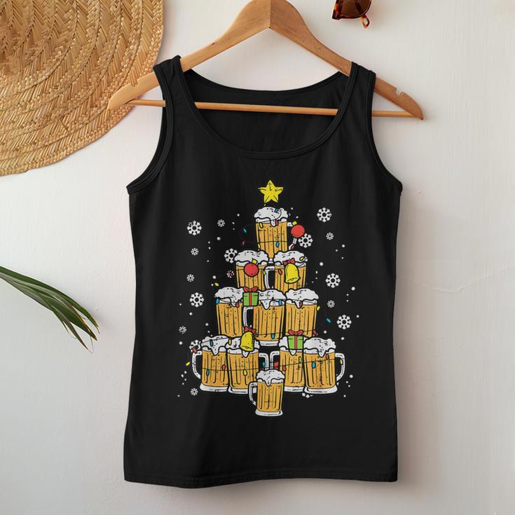 Beer Christmas Pyjamas Christmas Tree Pjs Brew Dad Men Tank Top Frauen Lustige Geschenke