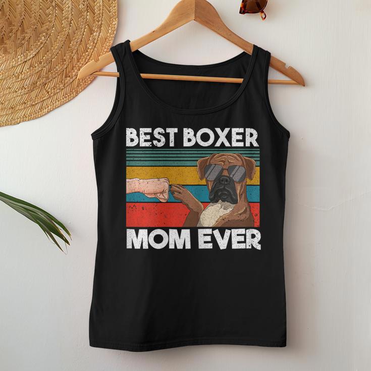 Best Boxer Mom Ever Best Dogs Mum Día De La Madre Camiseta sin mangas para mujer Regalos divertidos