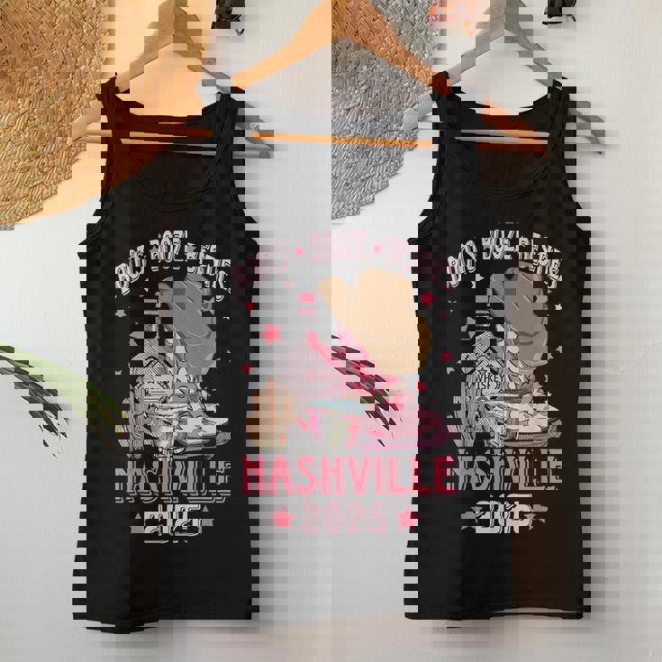 Boots Booze & Besties Nashville 2025 Girls Trip Drinking Women Tank Top Funny Gifts