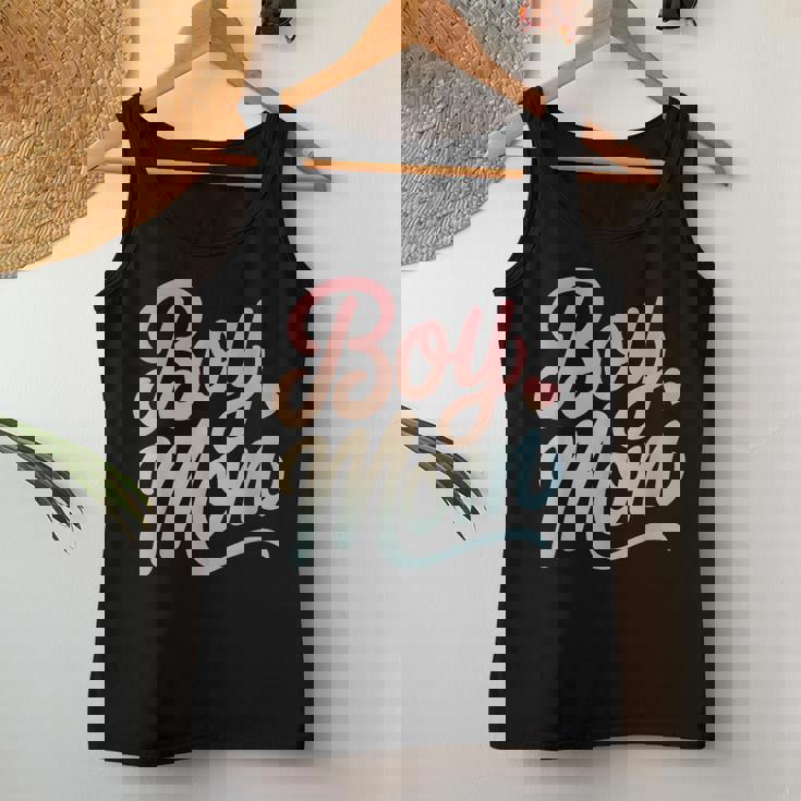 Boy Mom Son Family Mother's Day Mama Of Boys Tie Dye Women Tank Top Funny Gifts