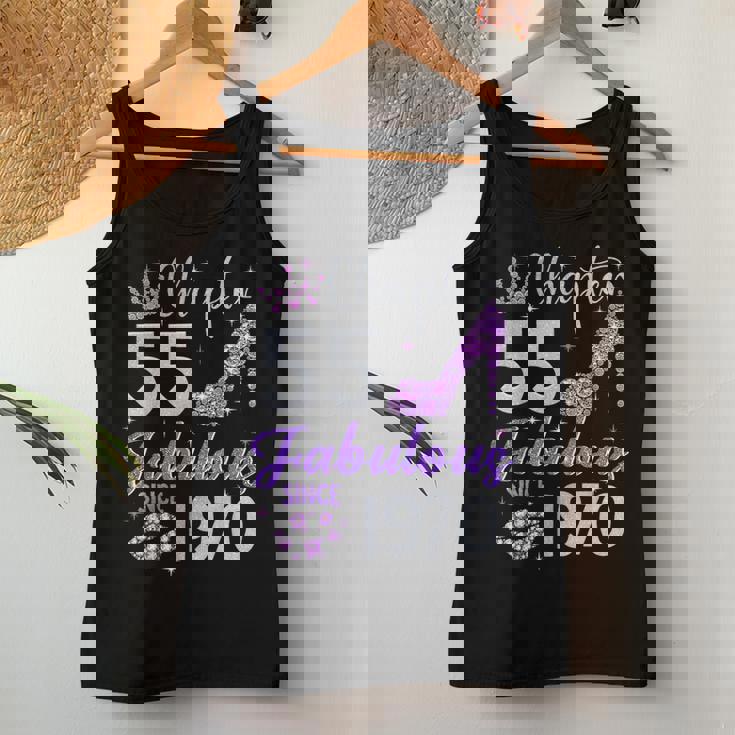 Chapter 55 Fabulous Since 1970 55Th Birthday Girl Women Tank Top Personalized Gifts