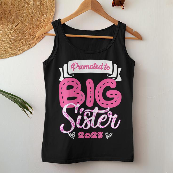 Only Child Big Sister 2025 Cute Promoted To Big Sister 2025 Women Tank Top Funny Gifts
