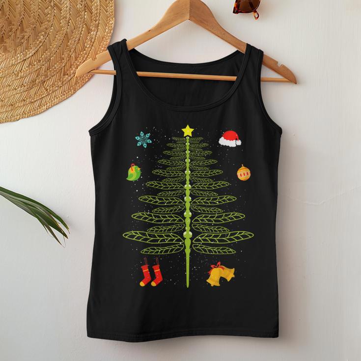 Christmas Dragonfly Christmas Tree Dragonfly Christmas Tank Top Frauen Lustige Geschenke