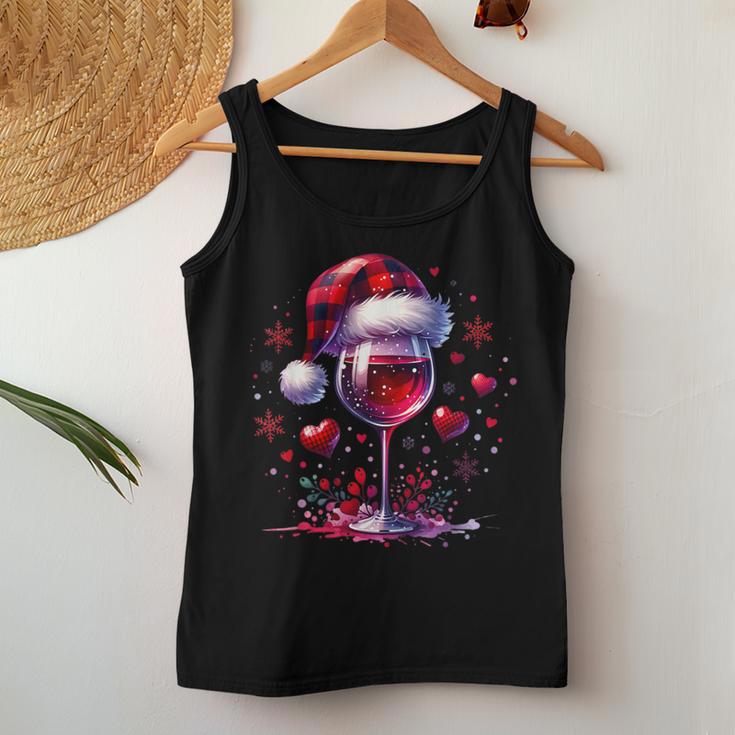 Christmas Red Wine Santa Claus Wine Merry Christmas Tank Top Frauen Lustige Geschenke