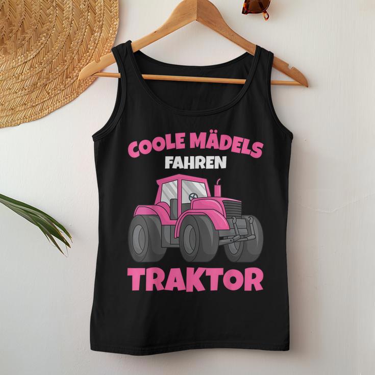 Coole Mädels Driving Tractor Children's Girls' Tank Top Frauen Lustige Geschenke