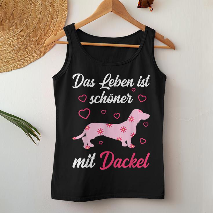 Dachshund Dog Girl Lady Tank Top Frauen Lustige Geschenke