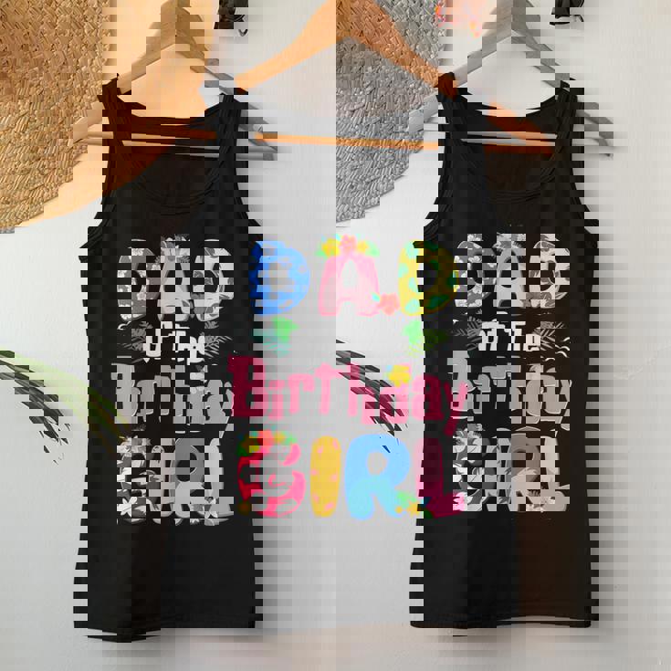 Dad And Mom Of The Birthday Girl Hawaii Family Party Decor Women Tank Top Personalized Gifts