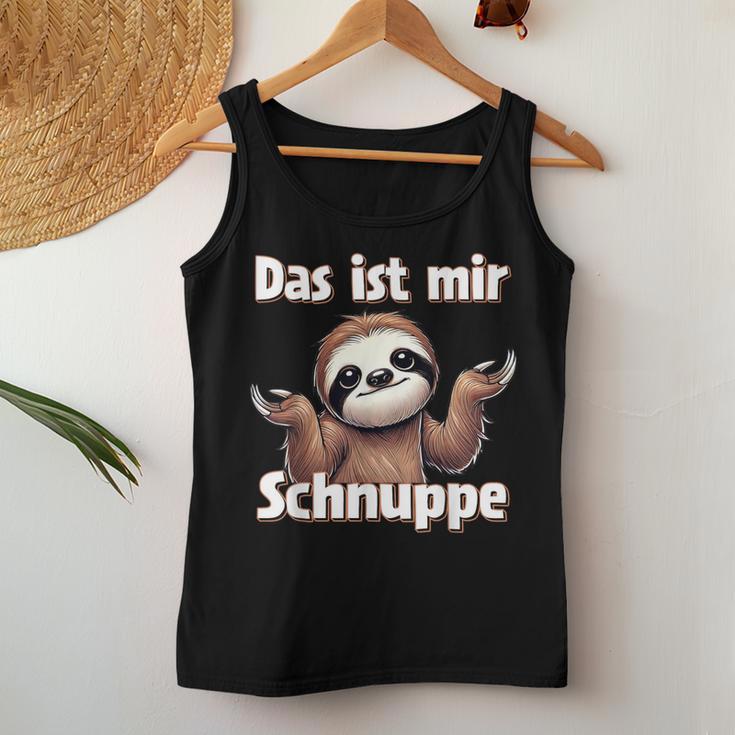 Das Ist Mir Schnuppe Sloth Motif With Sloth Tank Top Frauen Lustige Geschenke