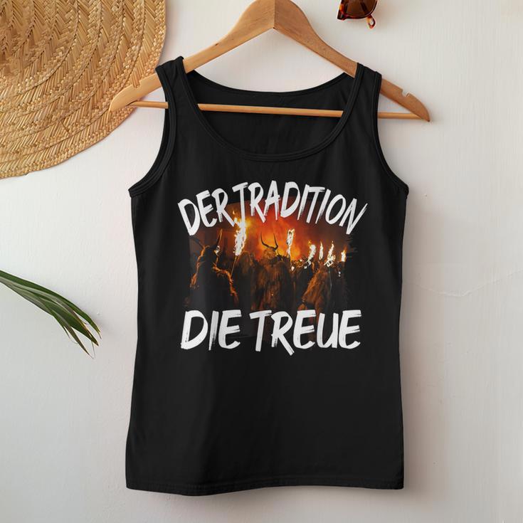 Demon Man Woman Child Bartl Costume Saying Krampus Tradition Tank Top Frauen Lustige Geschenke