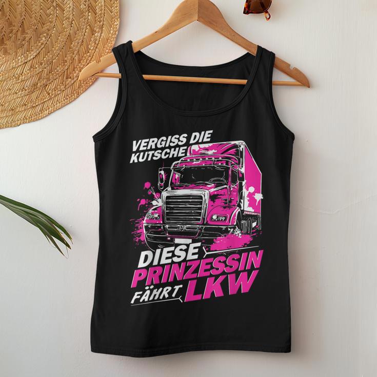 Echte Frauen Fahren Einen Großen Dienstwagen Lkw Fahrerin Tank Top Frauen Lustige Geschenke