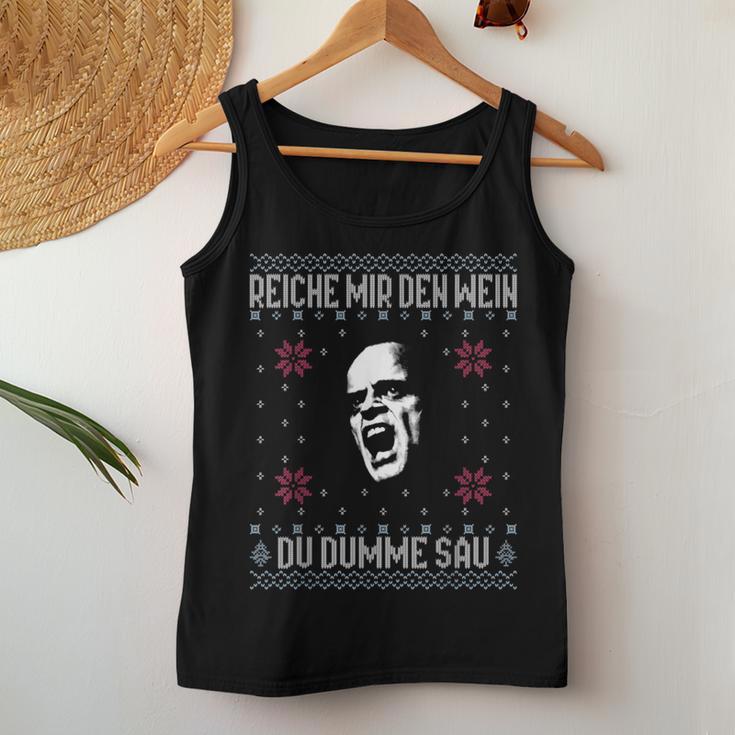 Empire Me The Wine X Du Dumme Sau Xmas Wineino Meme Tank Top Frauen Lustige Geschenke