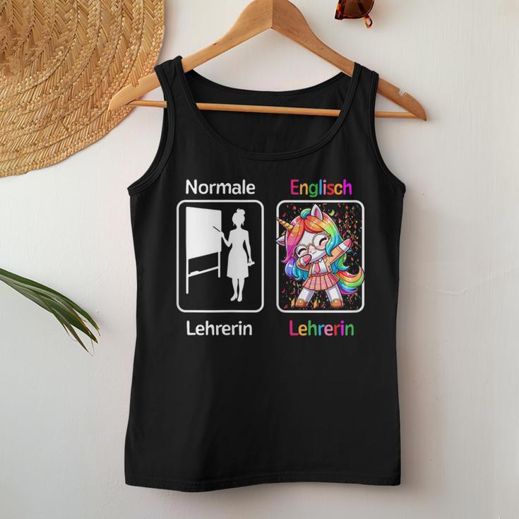 English Teacher English Teacher Tank Top Frauen Lustige Geschenke