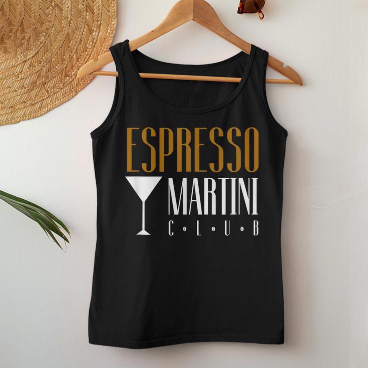 Espresso Martini Club Coffee Cocktail Cafe Coffee Bar Team Tank Top Frauen Lustige Geschenke