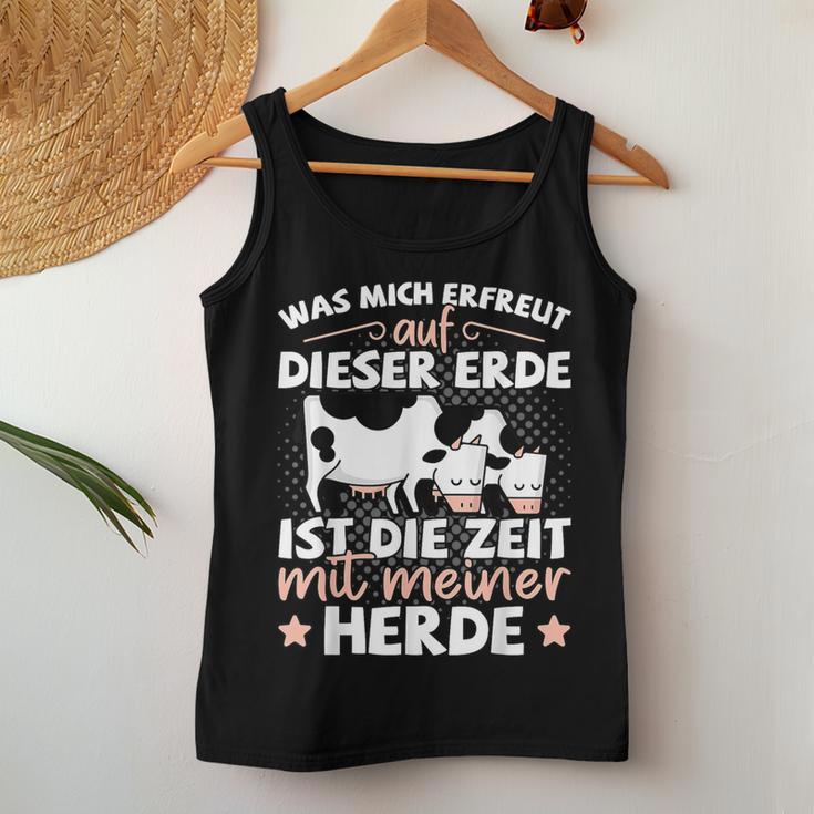 Farmers & Cow Motif Farm Beef Herd Cow Shepherd S Tank Top Frauen Lustige Geschenke