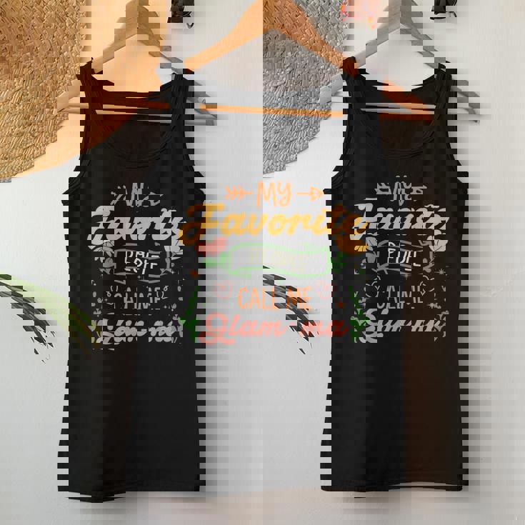 My Favorite People Call Me Glam Ma Floral Mother's Day Women Tank Top Personalized Gifts