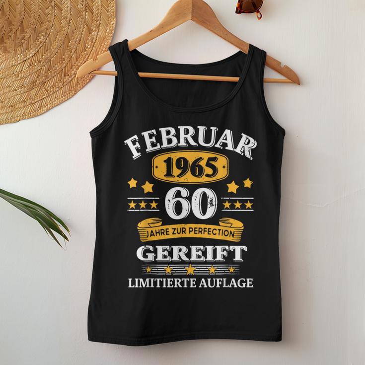 February 1965 60Th Birthday Man Woman Tank Top Frauen Lustige Geschenke