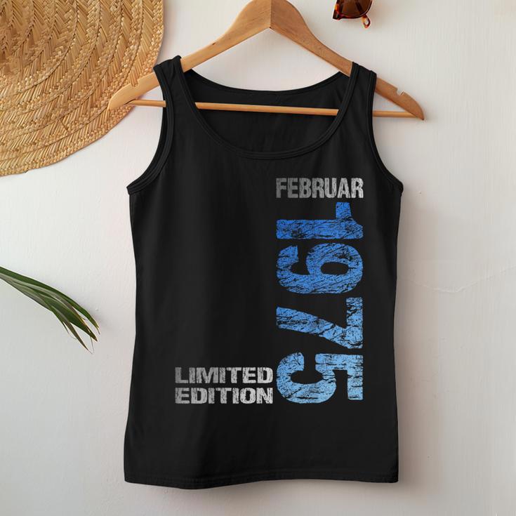 February 1975 Man Woman 50Th Birthday Limited Edition Tank Top Frauen Lustige Geschenke