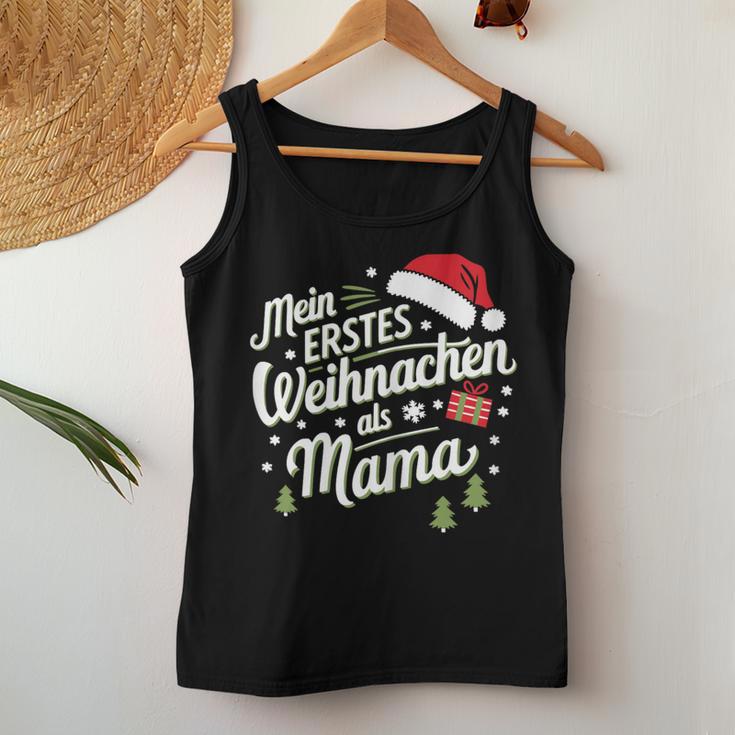 First Christmas As A Mum Tank Top Frauen Lustige Geschenke