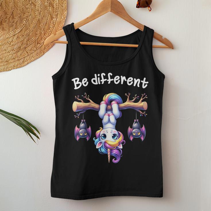 Be Different Unicorn For Children Tank Top Frauen Lustige Geschenke