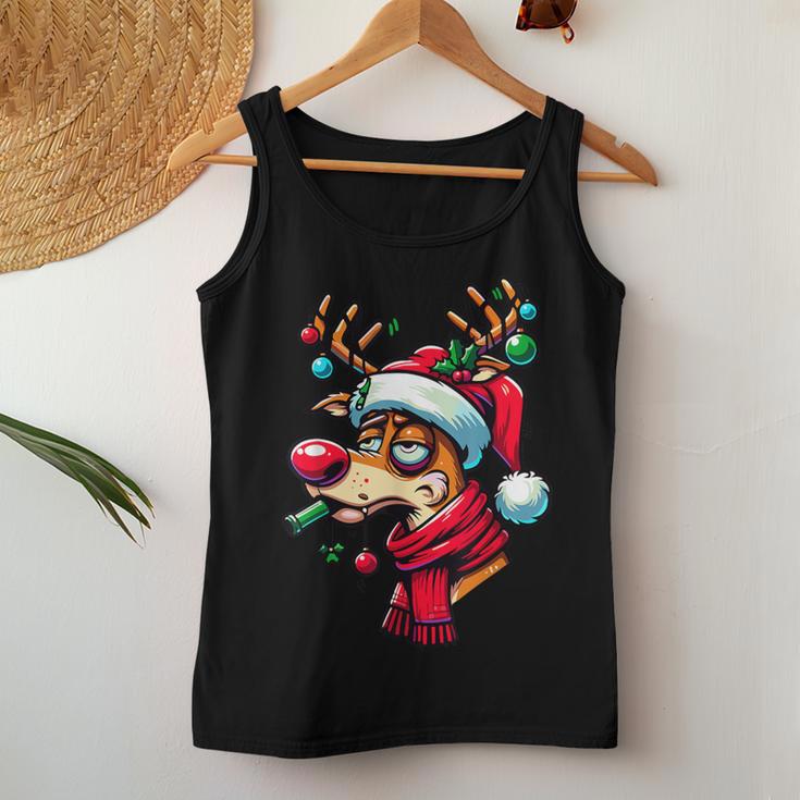 Reindeer Xmas Christmas Christmas Tank Top Frauen Lustige Geschenke