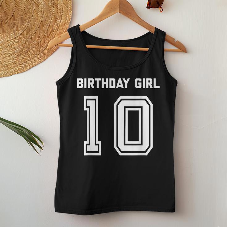 Girls 10Th Birthday Girls Ten Year Blue Tank Top Frauen Lustige Geschenke