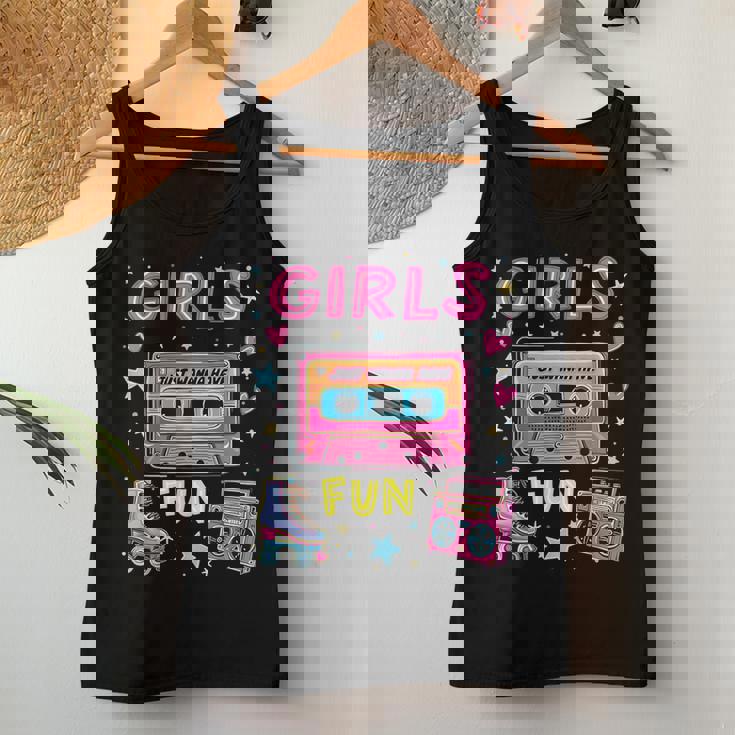 Girls Just Wanna Have Fun 80S Classic Retro Vibe Celebration Women Tank Top Personalized Gifts