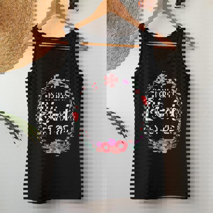 This Girls Is Retired 2025 Floral For Retirement Women Tank Top Unique Gifts