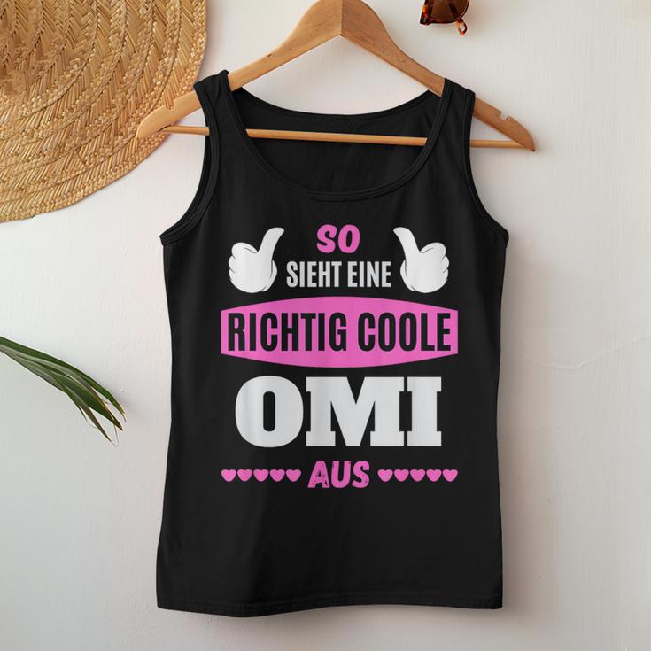 Grandkel Children's Grandma So Sieht Eine Richtig Cool Oma S Tank Top Frauen Lustige Geschenke