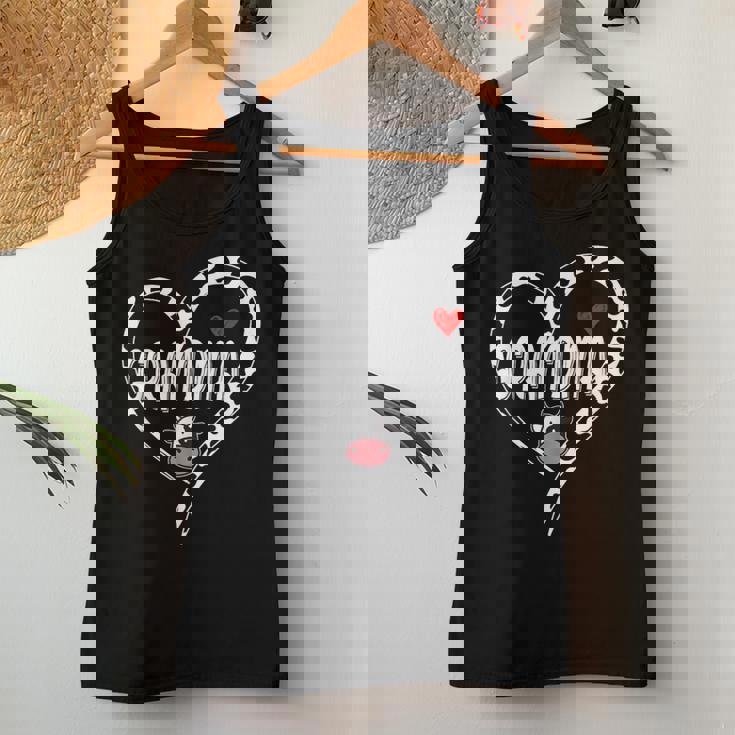 Grandma Cow Print Cow Heart Pattern Farmer Cows Mother's Day Women Tank Top Personalized Gifts