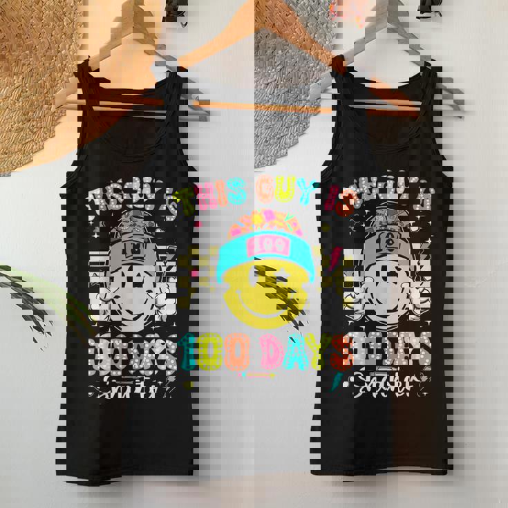 Groovy This Guy Is 100 Days Smarter 100Th Day Of School Boys Women Tank Top Personalized Gifts