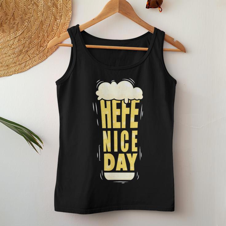 Hefeweizen Yeast Nice Day For A Wheat Beer Fan Tank Top Frauen Lustige Geschenke