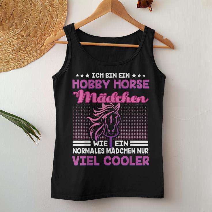 Ich Bin Ein Hobby Horse Mädchen Hobby Horsing Tank Top Frauen Lustige Geschenke