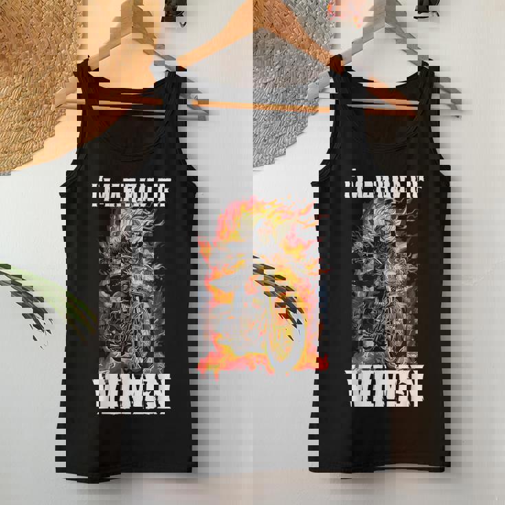 I'm Afraid Of Cringe Skeleton Camiseta sin mangas para mujer Regalos divertidos