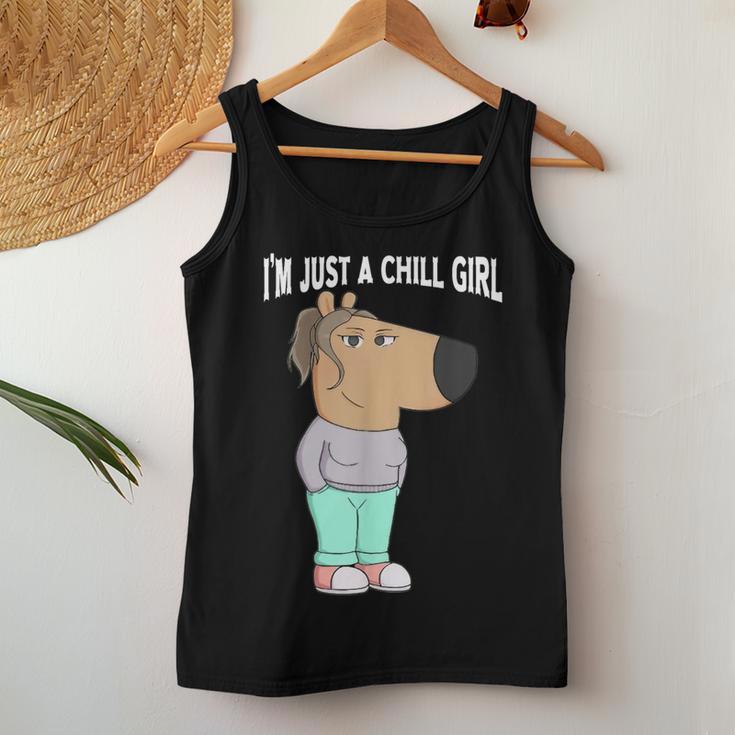 I'm Just A Chill Girl Cool I'm Just A Chill Girl Tank Top Frauen Lustige Geschenke