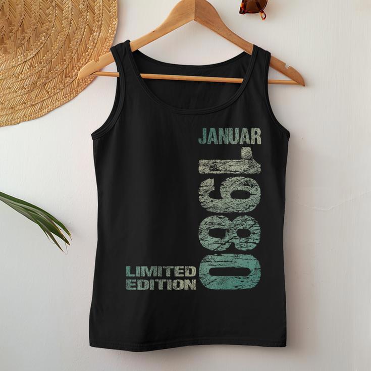 January 1980 Man Woman 44Th Birthday Limited Edition Tank Top Frauen Lustige Geschenke