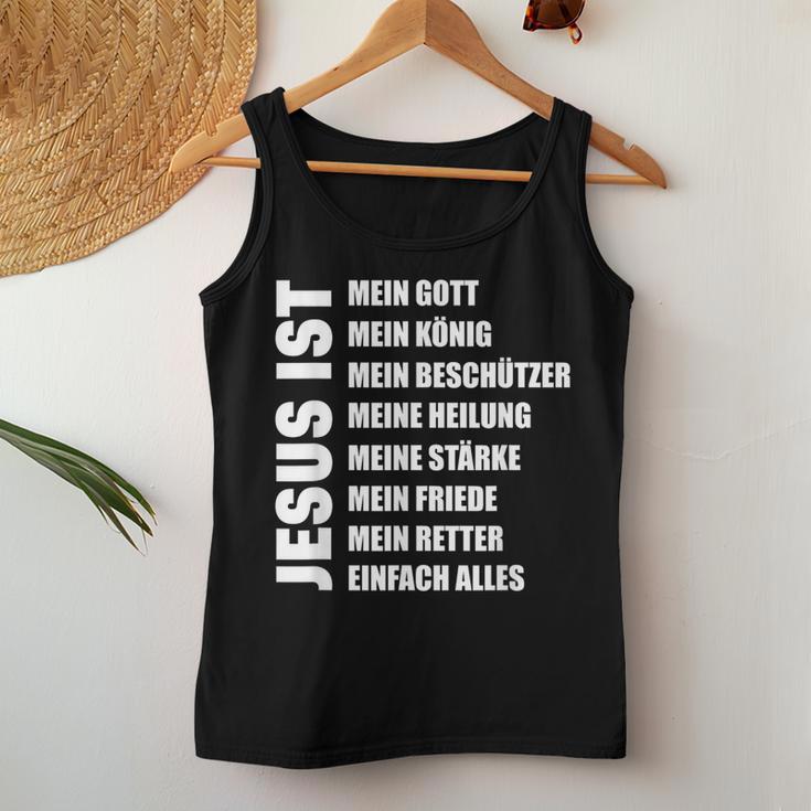 Jesus Christian Church Religion God Idea Tank Top Frauen Lustige Geschenke