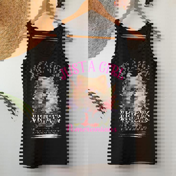 Just A Girl Who Loves Pomeranians Dog For Girls Women Tank Top Unique Gifts