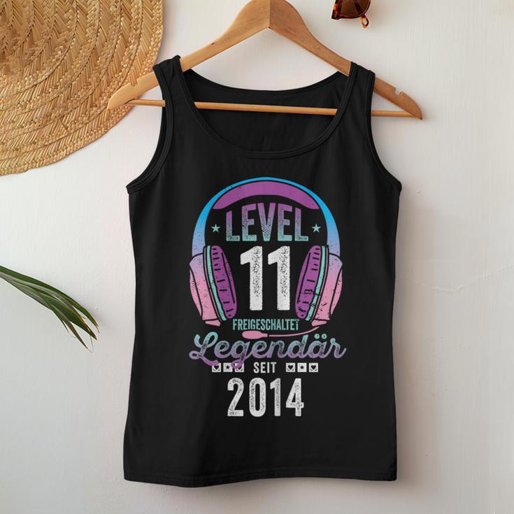 Level 11 Jahre Mädchen Geburtstag Gamer Girl Zockerin 2014 Tank Top Frauen Lustige Geschenke