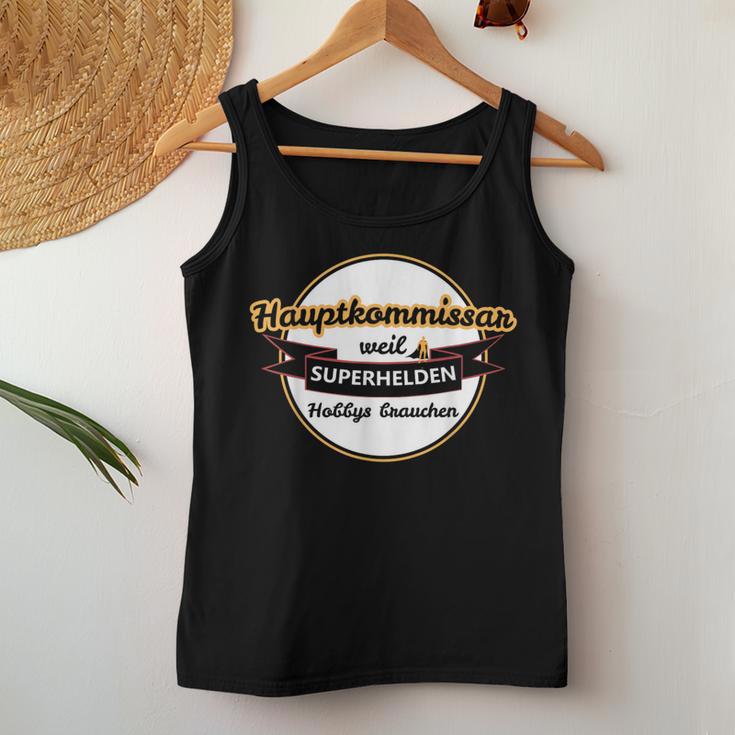 Main Commissioner Police Head Commissioner Tank Top Frauen Lustige Geschenke