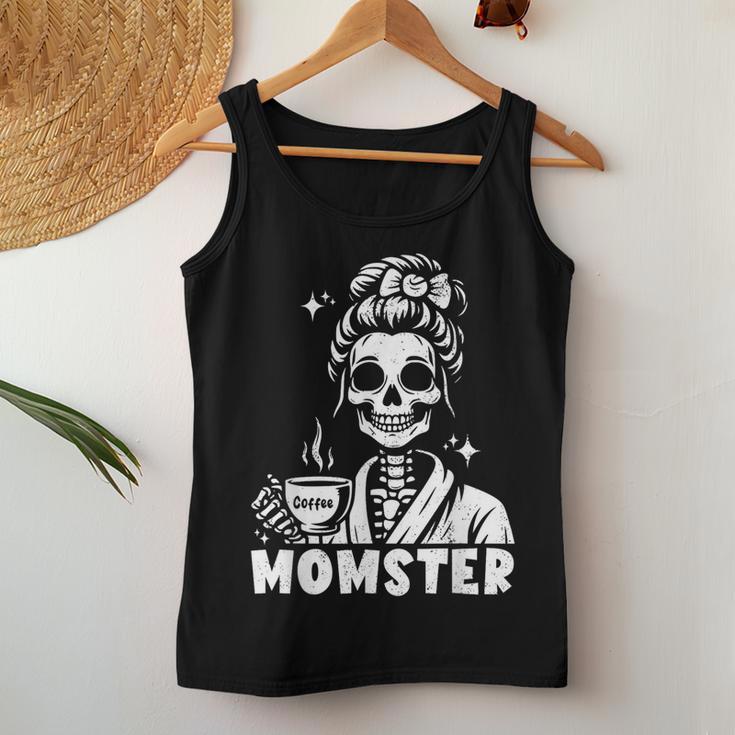 Momster Skeleton Tattoo Coffee Mum Gothic Outfit Tank Top Frauen Lustige Geschenke